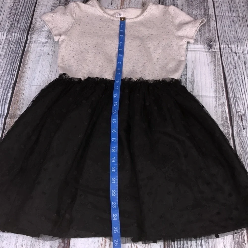 GAP Kids White Top w/Black Bottom Party Dress Sz10